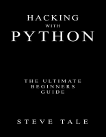 Hacking with Python_ The Ultimate Beginners Guide.... - dirzon image.